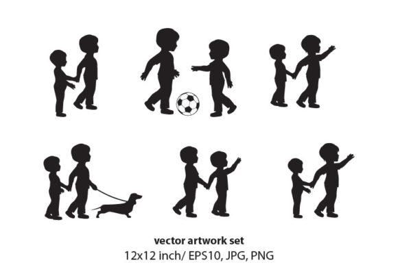 BROTHERS - VECTOR ARTWORK SET: A Versatile Digital Design Resource for Creatives and Entrepreneurs