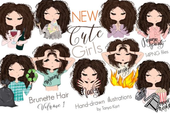 BRUNETTE HAIR PLANNER CUTE GIRLS: A Must-Have Resource for Creative Professionals