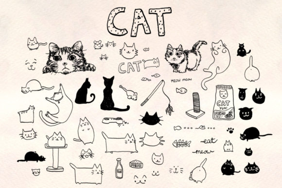 Cat Graphic Element Kit: A Designer’s Essential Tool for Creative Projects