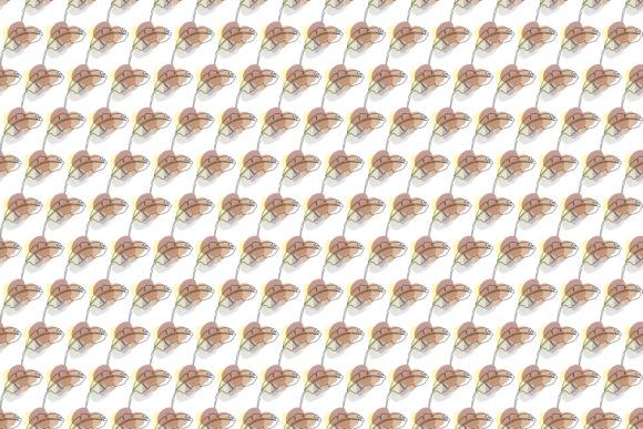 Line Art Banana Leaf Pattern Background